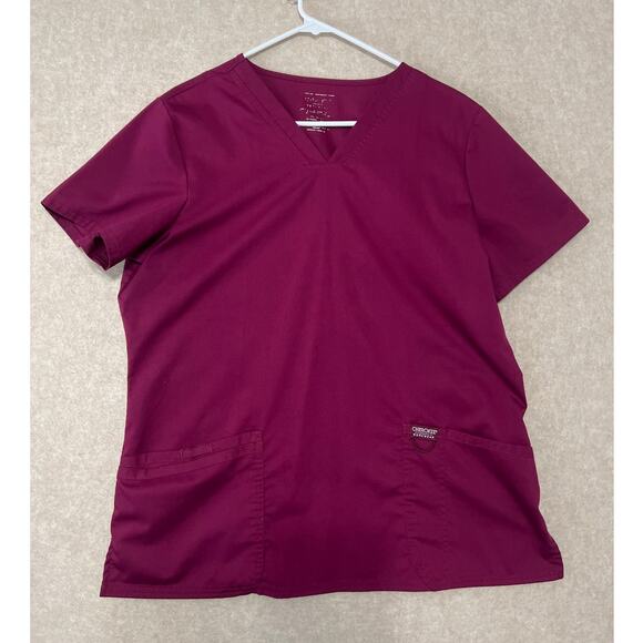 Lot of 3 Cherokee Revolution Workwear & Code Happy Womens V Neck Scrub Top Sz L - Picture 3 of 8